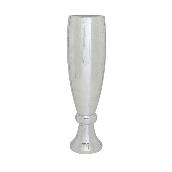 Grayson Lane Glam Vase - Silver Poly Stone - 48-in X 13-in 5 Grayson Lane Glam Vase - Silver Poly Stone - 48-in X 13-in - Image 5