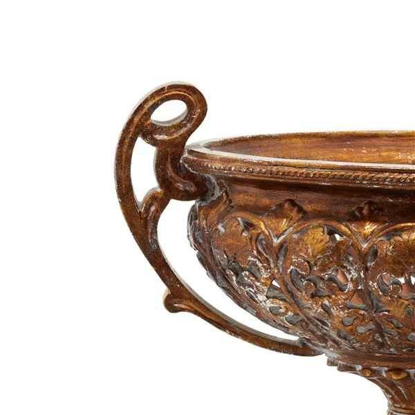 Grayson Lane Traditional Decorative Bowl - Gold Resin - 12-in x 19-in 3 Grayson Lane Traditional Decorative Bowl - Gold Resin - 12-in x 19-in - Image 3