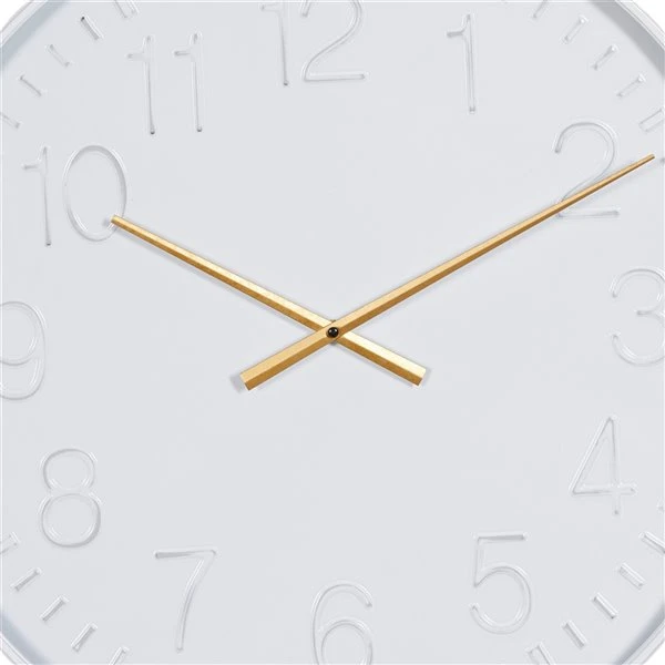 330858227_AlternateImage4_l.jpg Grayson Lane Analog 24-in x 24-in White Round Wall Standard Clock -GRAYSON LANE shop 330858227 AlternateImage4 l