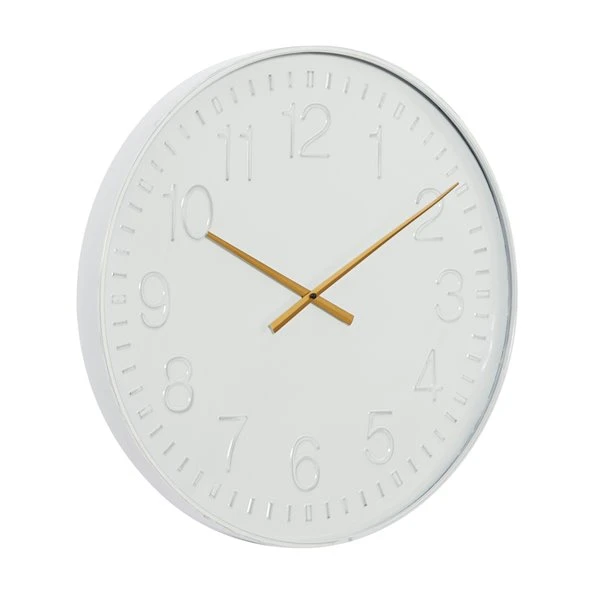 330858227_AlternateImage5_l.jpg Grayson Lane Analog 24-in x 24-in White Round Wall Standard Clock -GRAYSON LANE shop 330858227 AlternateImage5 l