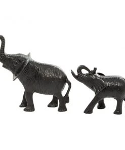 Grayson Lane Set of 2 9-in x 6-in - Black Traditional Elephant Sculpture - Aluminum -GRAYSON LANE shop 330858231 AlternateImage3 l
