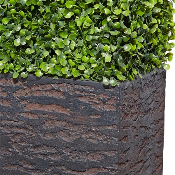 Grayson Lane Contemporary Artificial Boxwood Hedge - Green Plastic - 59-in X 22-in 3 Grayson Lane Contemporary Artificial Boxwood Hedge - Green Plastic - 59-in X 22-in - Image 3
