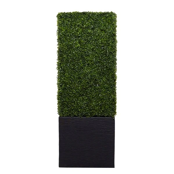 Grayson Lane Contemporary Artificial Boxwood Hedge - Green Plastic - 59-in X 22-in 5 Grayson Lane Contemporary Artificial Boxwood Hedge - Green Plastic - 59-in X 22-in - Image 5