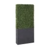 Grayson Lane Contemporary Artificial Boxwood Hedge - Green Plastic - 59-in X 22-in