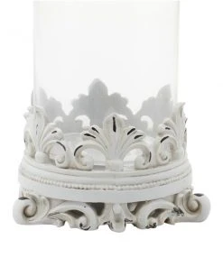 Grayson Lane Set of 3 17-in , 15-in , 13-in Traditional Canisters - White - Poly Stone -GRAYSON LANE shop 330858239 AlternateImage2 l