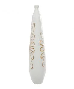 Grayson Lane Coastal Style Vase - White Ceramic - 22-in X 12-in x 5-in -GRAYSON LANE shop 330858240 AlternateImage4 l