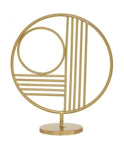Grayson Lane Contemporary Abstract Sculpture - Gold Metal - 14-in X 5-in -GRAYSON LANE shop 330858241 AlternateImage5 l