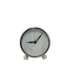 Grayson Lane Analog 4-in x 4-in Silver Round Tabletop Standard Clock -GRAYSON LANE shop 330858246 AlternateImage6 l