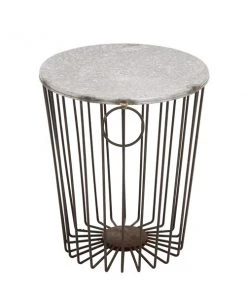 Grayson Lane Round Outdoor End Table 16-in W X 16-in L