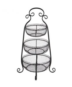 Grayson Lane Farmhouse 3 Tier Tray Stand - Black Iron - 33-in X 20-in -GRAYSON LANE shop 330858249 AlternateImage4 l