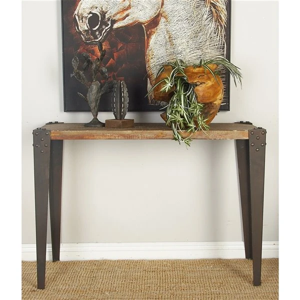 Grayson Lane 30-in x 42-in Wood Industrial Console Table 2 Grayson Lane 30-in x 42-in Wood Industrial Console Table - Image 2