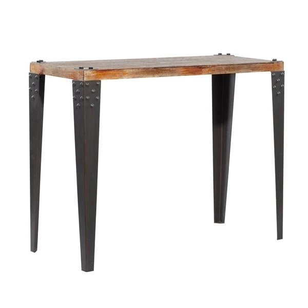Grayson Lane 30-in x 42-in Wood Industrial Console Table 5 Grayson Lane 30-in x 42-in Wood Industrial Console Table - Image 5