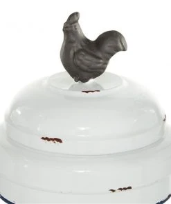 Grayson Lane Set of 3 11-in , 13-in , 14-in Farmhouse Decorative Jar - White - Metal -GRAYSON LANE shop 330858258 AlternateImage2 l
