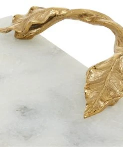 Grayson Lane Natural Serving Tray - White Marble - 2-in X 21-in X 10-in -GRAYSON LANE shop 330858262 AlternateImage2 l