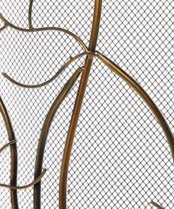 Grayson Lane Eclectic Fireplace Screen - Brass Metal - 33-in X 39-in -GRAYSON LANE shop 330858268 AlternateImage2 l