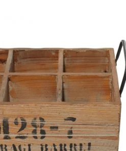 Grayson Lane 6-Bottle Brown Wood Rustic Wine Holder -GRAYSON LANE shop 330858279 AlternateImage3 l