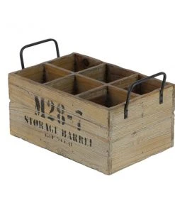 Grayson Lane 6-Bottle Brown Wood Rustic Wine Holder -GRAYSON LANE shop 330858279 AlternateImage4 l