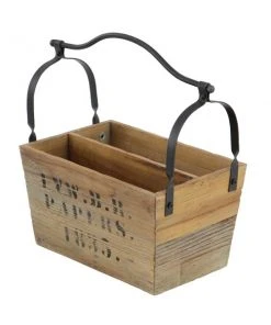 Grayson Lane Rustic Magazine Holder Light - Brown Wood - 16-in X 16-in -GRAYSON LANE shop 330858286 AlternateImage4 l