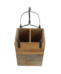 Grayson Lane Rustic Magazine Holder Light - Brown Wood - 16-in X 16-in -GRAYSON LANE shop 330858286 AlternateImage5 l