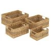 Grayson Lane Set of 4 16-in , 14-in , 12-in , 10-in Natural Storage Basket - Beige Sea Grass