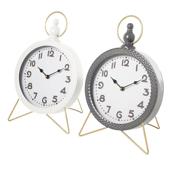 330858302_AlternateImage5_l.jpg Grayson Lane Analog 16-in x 10-in Set of 2 Multiple Colours Round Tabletop Standard Clock -GRAYSON LANE shop 330858302 AlternateImage5 l
