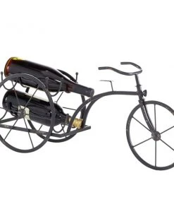 Grayson Lane 2-Bottle Black Metal Industrial Wine Holder