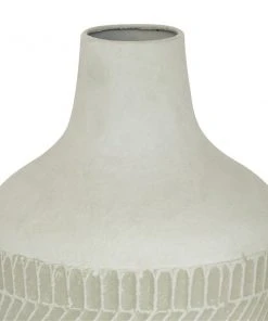 Grayson Lane Contemporary Style Vase - White Metal - 13-in X 8-in -GRAYSON LANE shop 330858309 AlternateImage2 l