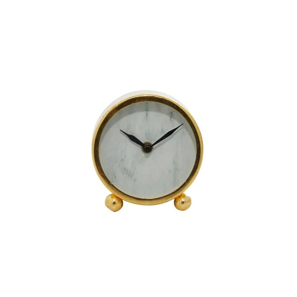 Grayson Lane Analog 4-in x 4-in Gold Round Tabletop Standard Clock 4 Grayson Lane Analog 4-in x 4-in Gold Round Tabletop Standard Clock - Image 4