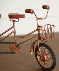 Grayson Lane Vintage Sculpture Pink Mango Wood Bicycle - 10-in X 21-in -GRAYSON LANE shop 330858313 AlternateImage2 l