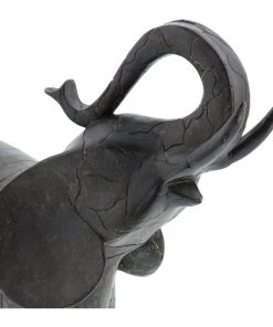 Grayson Lane Eclectic- Grey Poly Stone Elephant Sculpture - 10-in X 12-in -GRAYSON LANE shop 330858316 AlternateImage2 l
