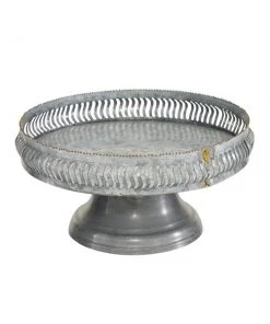 Grayson Lane Set of 2 16-in, 12-in Grey Farmhouse Cake Stand - Metal 8 Grayson Lane Set of 2 16-in, 12-in Grey Farmhouse Cake Stand - Metal -GRAYSON LANE shop 330858317 AlternateImage4 l