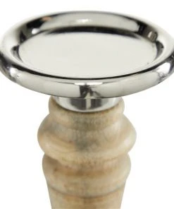 Grayson Lane 3-Candle Wood Pillar Holder - 9-in, 12-in, 15-in -GRAYSON LANE shop 330858324 AlternateImage3 l