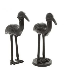 Grayson Lane Set of 2 7-in x 9-in Traditional Bird Sculpture - Black - Aluminum -GRAYSON LANE shop 330858329 AlternateImage3 l
