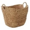 Grayson Lane Sea Grass Contemporary Storage Basket - Brown - 19-in X 20-in x 18-in