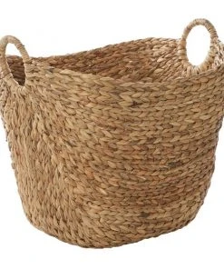 Grayson Lane Sea Grass Contemporary Storage Basket - Brown - 19-in X 20-in x 18-in