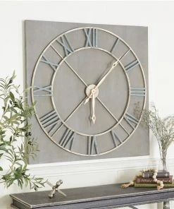 Grayson Lane Analog 36-in x 36-in Grey Square Wall Standard Clock -GRAYSON LANE shop 330858342 AlternateImage2 l