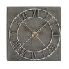 Grayson Lane Analog 36-in x 36-in Grey Square Wall Standard Clock