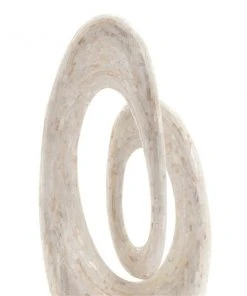 Grayson Lane Sculpture - White Poly Stone Abstract - 30-in X 12-in -GRAYSON LANE shop 330858344 AlternateImage2 l