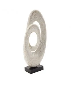 Grayson Lane Sculpture - White Poly Stone Abstract - 30-in X 12-in -GRAYSON LANE shop 330858344 AlternateImage3 l