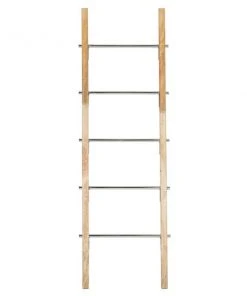 Grayson Lane Contemporary Ladder - Brown Stainless Steel - 59-in X 19-in x 2-in