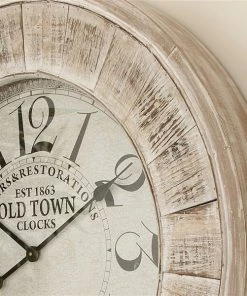 Grayson Lane Analog 31-in x 31-in Brown Round Wall Standard Clock -GRAYSON LANE shop 330858358 AlternateImage3 l