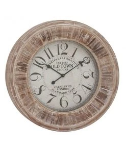 Grayson Lane Analog 31-in x 31-in Brown Round Wall Standard Clock