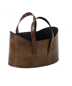 Grayson Lane Set of 2 20-in , 21-in Vintage Magazine Rack Holder - Brown Leather -GRAYSON LANE shop 330858364 AlternateImage5 l