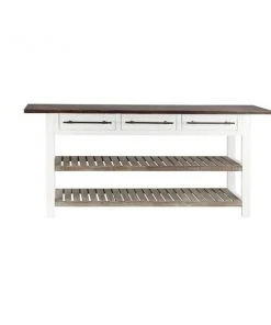 Grayson Lane 32-in x 71-in Wood Farmhouse Console Table