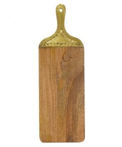 Grayson Lane 22.7-in x 7.5-in Natural Brown Wood Cutting Board