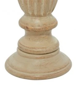 Grayson Lane 3-Candle Pillar Holder - 18-in, 15-in, 12-in - Brown Mango Wood -GRAYSON LANE shop 330858374 AlternateImage4 l