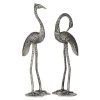 Grayson Lane Set of 2 20-in , 18-in Silver Rustic Bird Sculpture - Aluminum