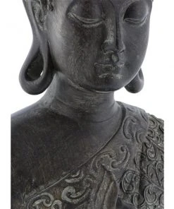 Grayson Lane Buddha Bohemian Sculpture - Brown Poly Stone - 17-in X 9-in -GRAYSON LANE shop 330858388 AlternateImage2 l