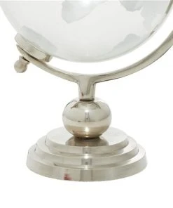 Grayson Lane Traditional Globe - Silver Glass - 14-in x 9-in -GRAYSON LANE shop 330858404 AlternateImage3 l