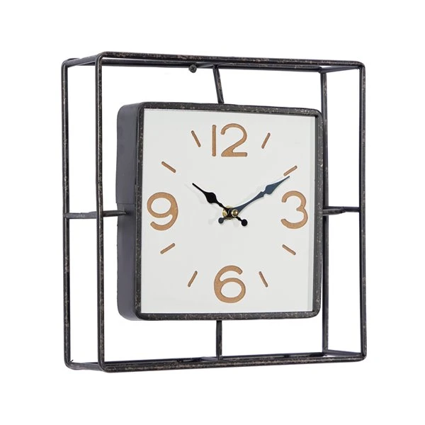 Grayson Lane Analog 12-in x 12-in Black Square Wall Standard Clock 5 Grayson Lane Analog 12-in x 12-in Black Square Wall Standard Clock - Image 5